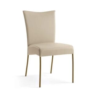 Alessia With Metal Legs Dining Chair By Eforma
