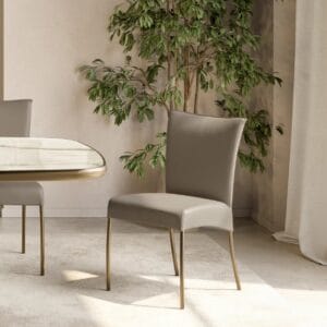 Alessia With Metal Legs Dining Chair By Eforma 3