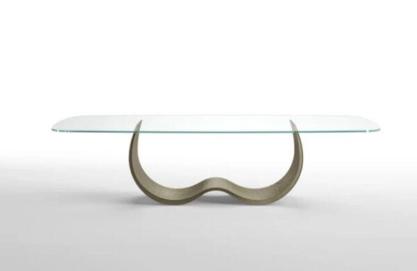 Alisei With A Glass Top Dining Table By Eforma