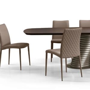 Asia Diamond Padded Dining Chair By Eforma 3