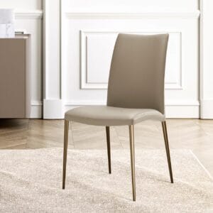 Asia With Metal Legs Dining Chair By Eforma 3