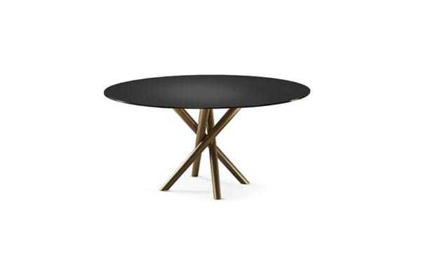 Baly With A Glass Top Dining Table By Eforma