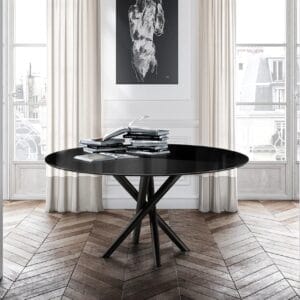 Baly With A Glass Top Dining Table By Eforma 3