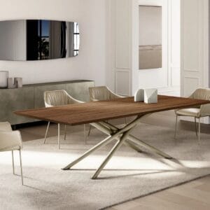 Baly With A Wood Top Dining Table By Eforma 2