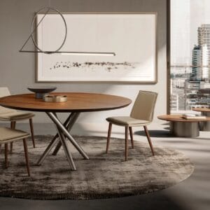 Baly With A Wood Top Dining Table By Eforma 3
