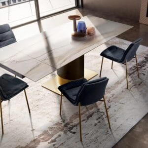 Cilindro Extendable With Ceramic Top Dining Table By Eforma 4