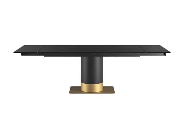 Cilindro Extendable With Glass Top Dining Table By Eforma