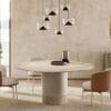 Cilindro With Marble Top Dining Table By Eforma 1