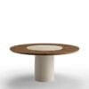 Cilindro With Wood And Ceramic Top Dining Table By Eforma 2