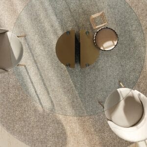 Dora With Glass Top Dining Table By Eforma 3