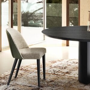 Dora With Wood Top Dining Table By Eforma 3