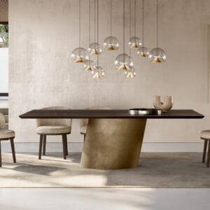 Dorado With Wooden Top Dining Table By Eforma 3