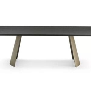 Dorian With Wooden Top Dining Table By Eforma 2