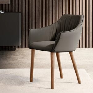 Era With Wooden Legs Armchair By Eforma 2