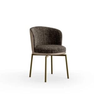 Ginger With Metal Legs Dining Chair By Eforma