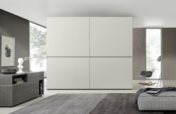 Horizontal Coplanar Sliding Door Wardrobe By Logo