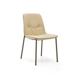 Lisa with Metal Legs Dining Chair by Eforma