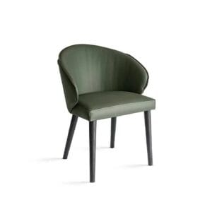 Manta With Wooden Legs Dining Chair By Eforma 2