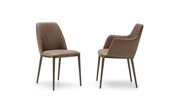 Max Deluxe With Metal Base Armchair By Eforma