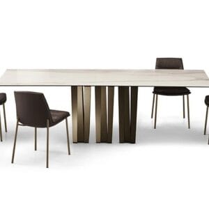 Narciso with Ceramic Top Dining Table by Eforma