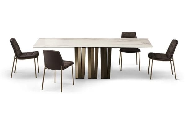 Narciso With Ceramic Top Dining Table By Eforma