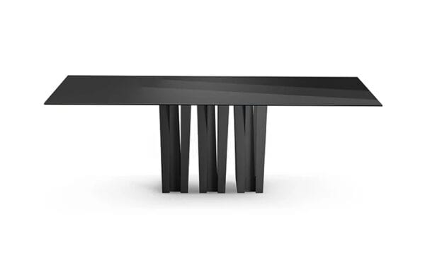 Narciso With Glass Top Dining Table By Eforma