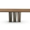 Narciso With Wooden Top Dining Table By Eforma 1
