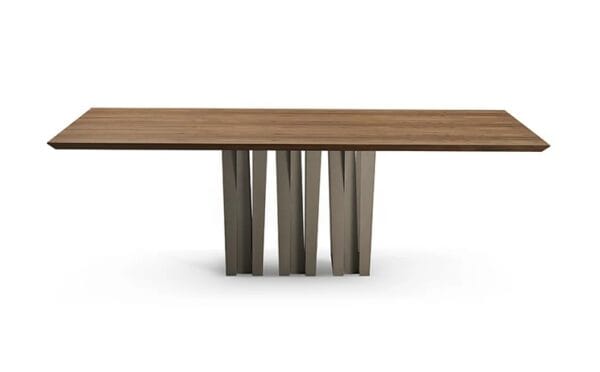 Narciso With Wooden Top Dining Table By Eforma
