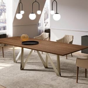Noa With Wooden Top Dining Table By Eforma 2