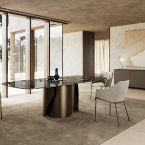 Onda With Marble Top Dining Table By Eforma 4