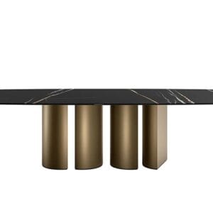 Plai With Ceramic Top Dining Table By Eforma 2