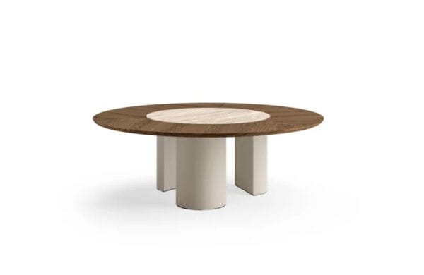 Plai With Wood And Ceramic Top Dining Table By Eforma