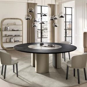 Plai With Wood And Ceramic Top Dining Table By Eforma 3