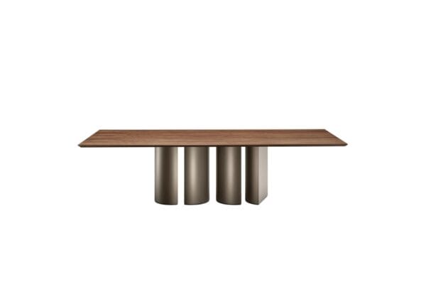 Plai With Wooden Top Dining Table By Eforma