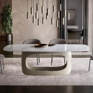 Polifemo With Marble Top Dining Table By Eforma 2