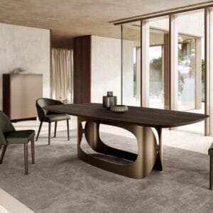 Polifemo With Wooden Top Dining Table By Eforma 2