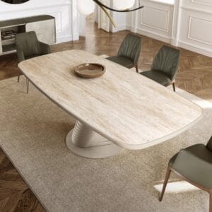 Rotolo With Ceramic Top King Dining Table By Eforma 2