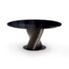 Rotolo With Glass Top Dining Table By Eforma 1