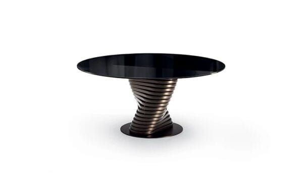 Rotolo With Glass Top Dining Table By Eforma