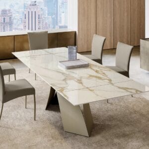 Twist Extendable With Ceramic Top Dining Table By Eforma 3