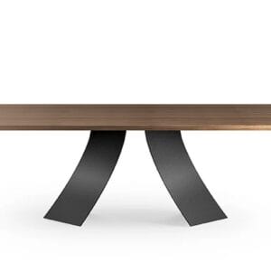 Twist With Wooden Top Dining Table By Eforma