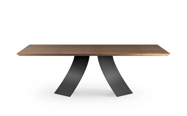 Twist With Wooden Top Dining Table By Eforma