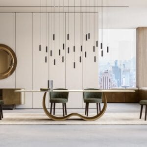 alisei with a ceramic top Dining Table by Eforma 3