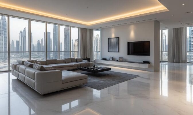 Fit out services in a high-end corporate office