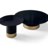 Cilindro Low With Glass Top Coffee Table By Eforma 1