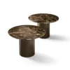 Cilindro Low With Marble Top Coffee Table By Eforma 1