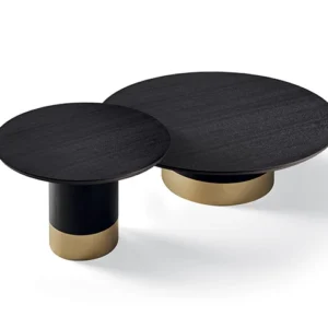 Cilindro Low With Wood Top Coffee Table By Eforma
