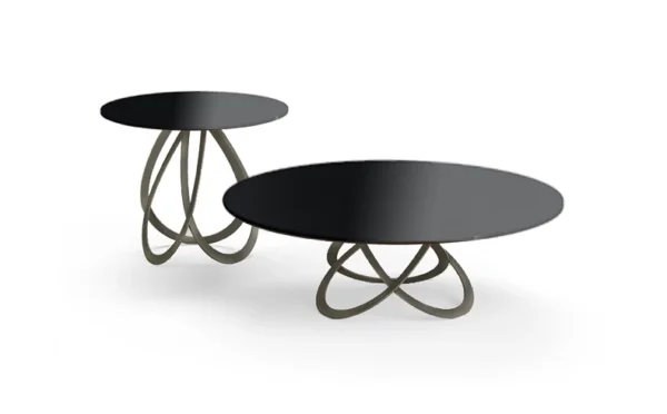 Febe Low With Glass Top Coffee Table By Eforma