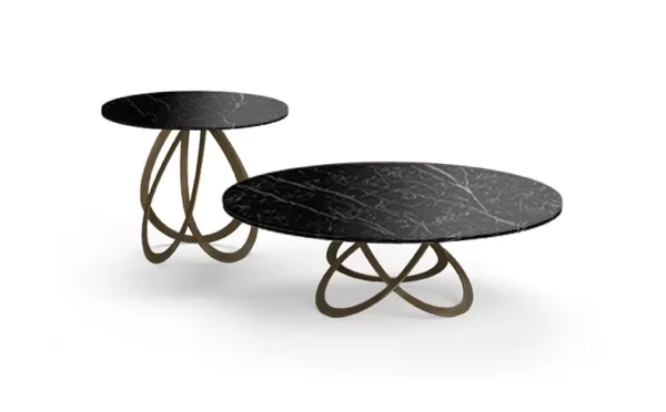 Febe Low With Marble Top Coffee Table By Eforma