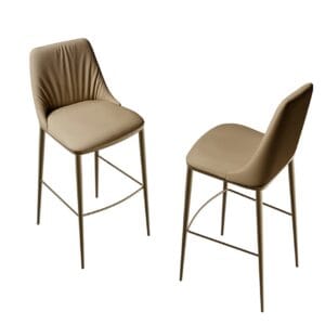 Max Deluxe With Metal Base Bar Stool By Eforma
